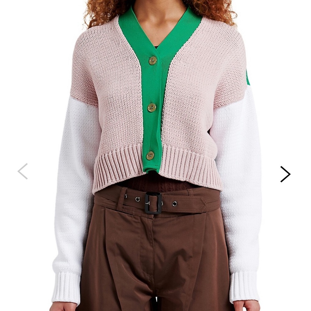 Opening Ceremony Pink and Green Cardigan